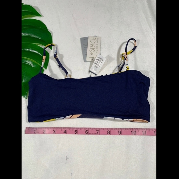 NWT L Space Palm‎ Springs Rebel Bikini Top in Navy [SZ Small ] - Picture 6 of 8